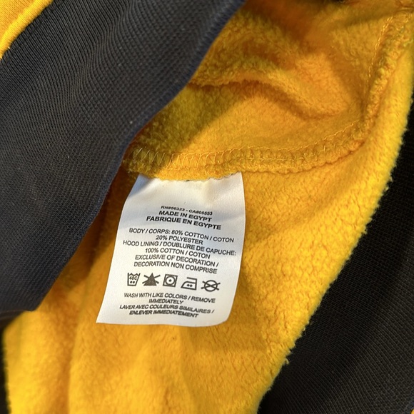 Men's Nike Hoodie Yellow Size L - Picture 5 of 7